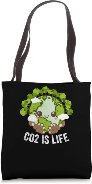 Co2 Is Life Trees Sustainable Woods Zero Waste Nature Lover Tote Bag