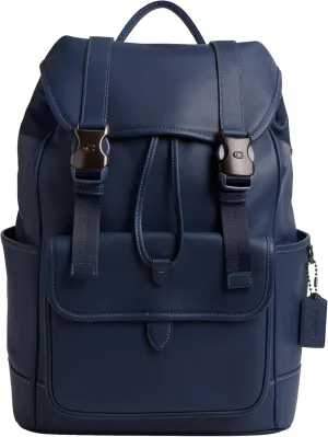 Coach League Flap Backpack, Deep Blue