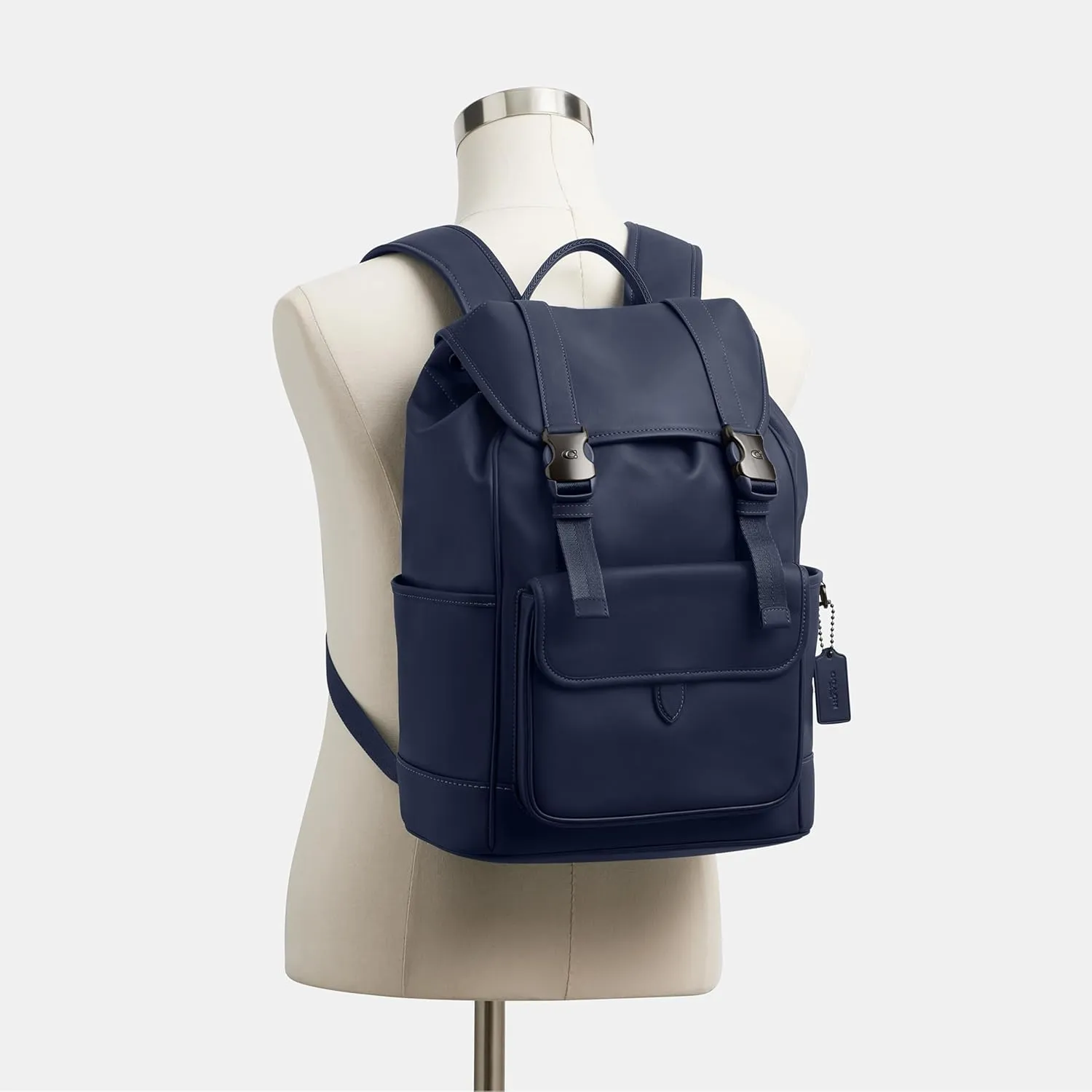 Coach League Flap Backpack, Deep Blue