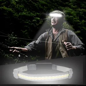 COB Headlight Red Light Warning-Portable Headlight/Flashlight