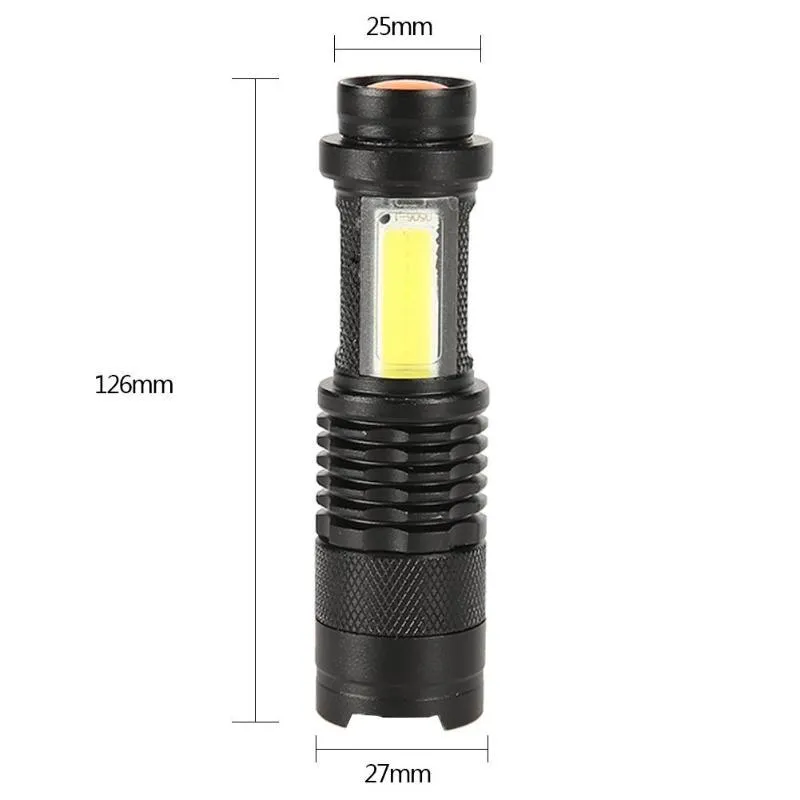 COB LED Portable Mini Flashlight