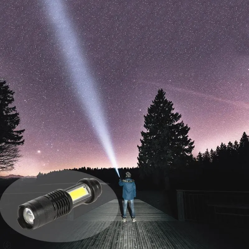 COB LED Portable Mini Flashlight