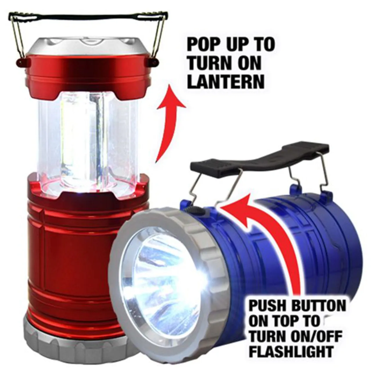 Cob Pop Up Lantern Flashlight