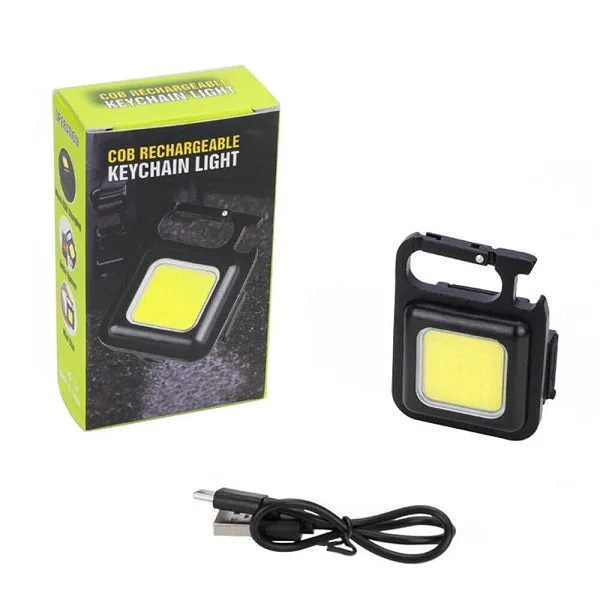 COB Rechargeable Keychain Flashlight
