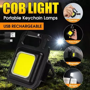 COB Rechargeable Keychain Flashlight