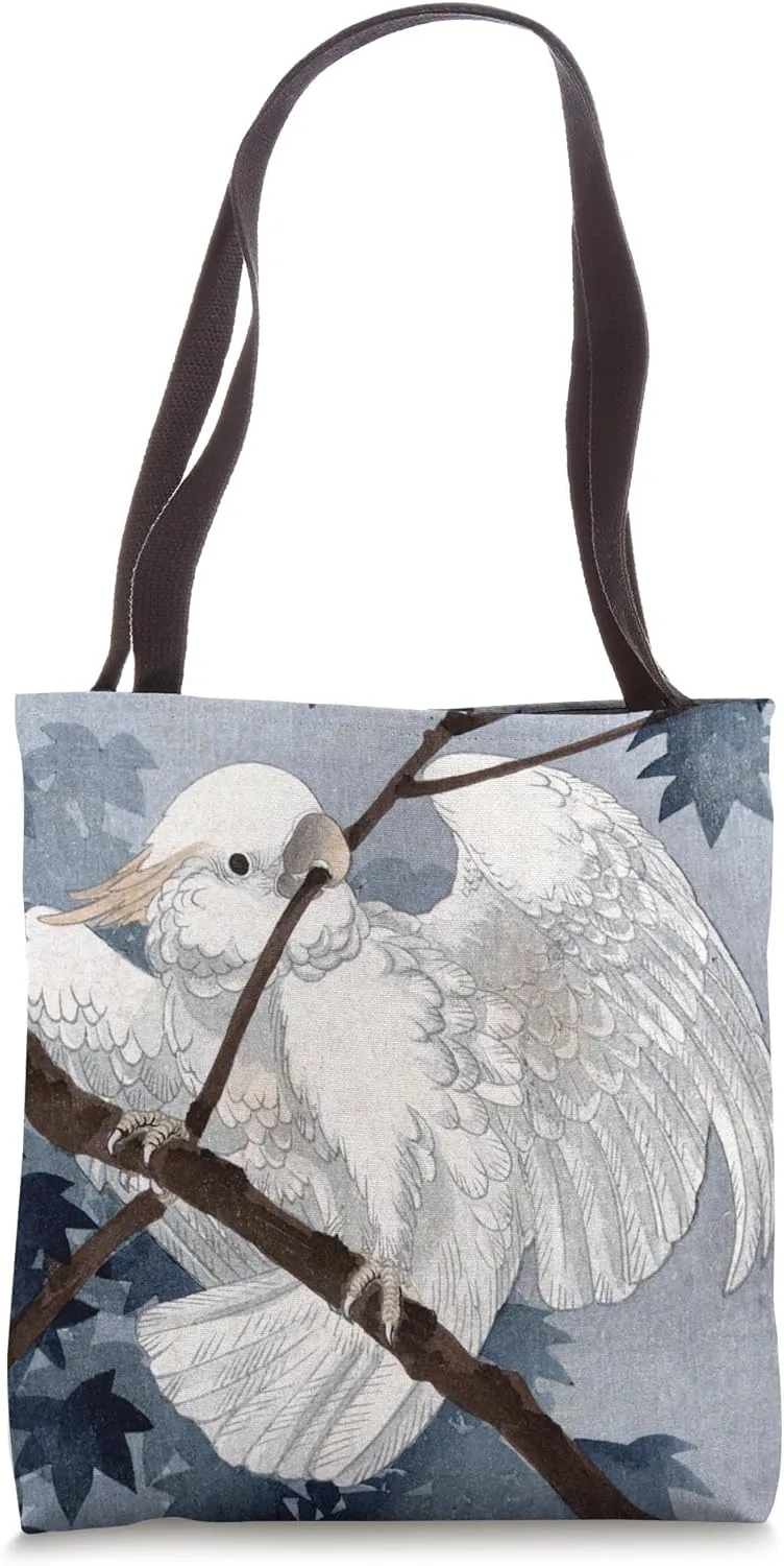 Cockatoo in Tree by Ohara Koson Japanese Shin-hanga Ukiyo-e Tote Bag
