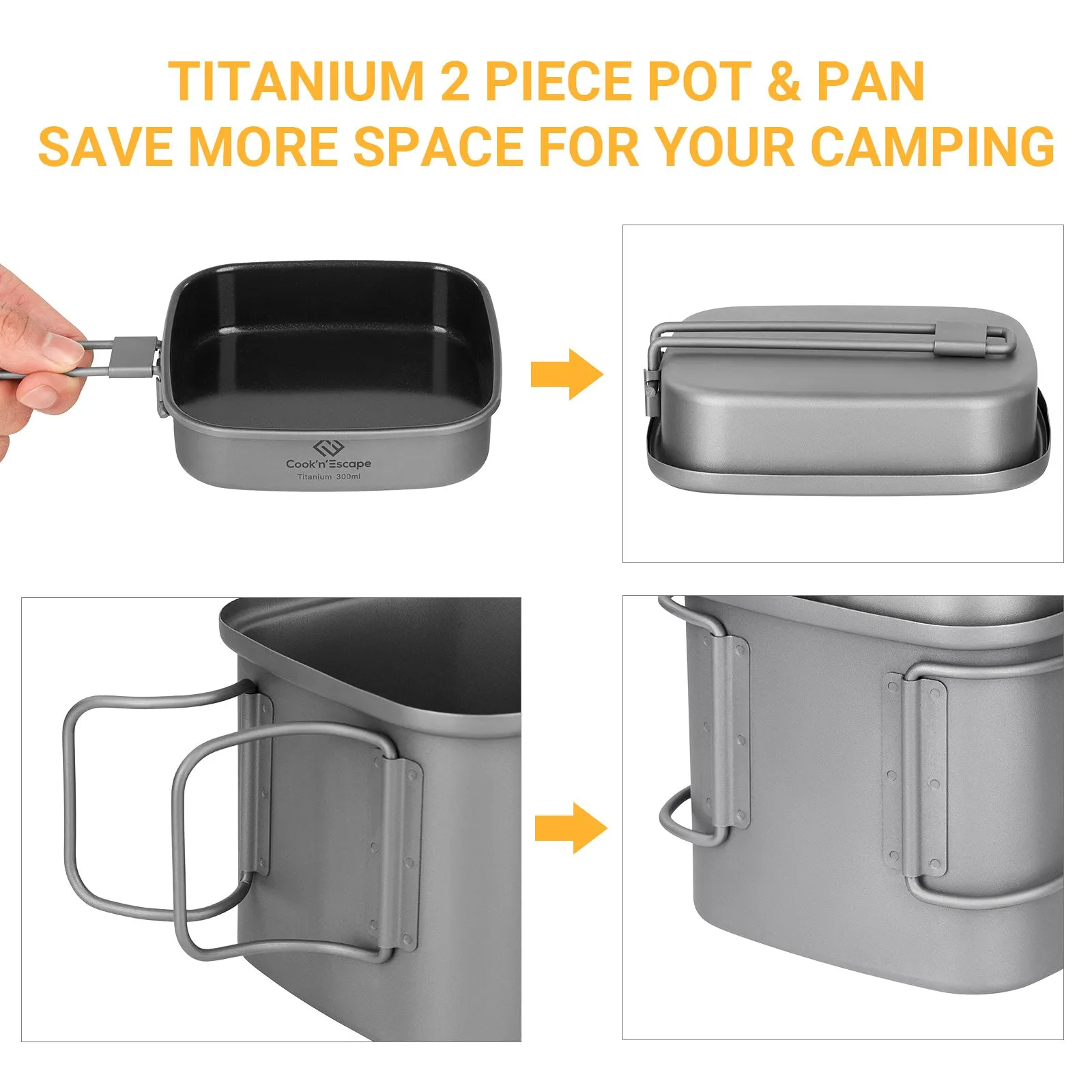 Cook'n'Escape Mount Logan Cookset Titanium Cookset