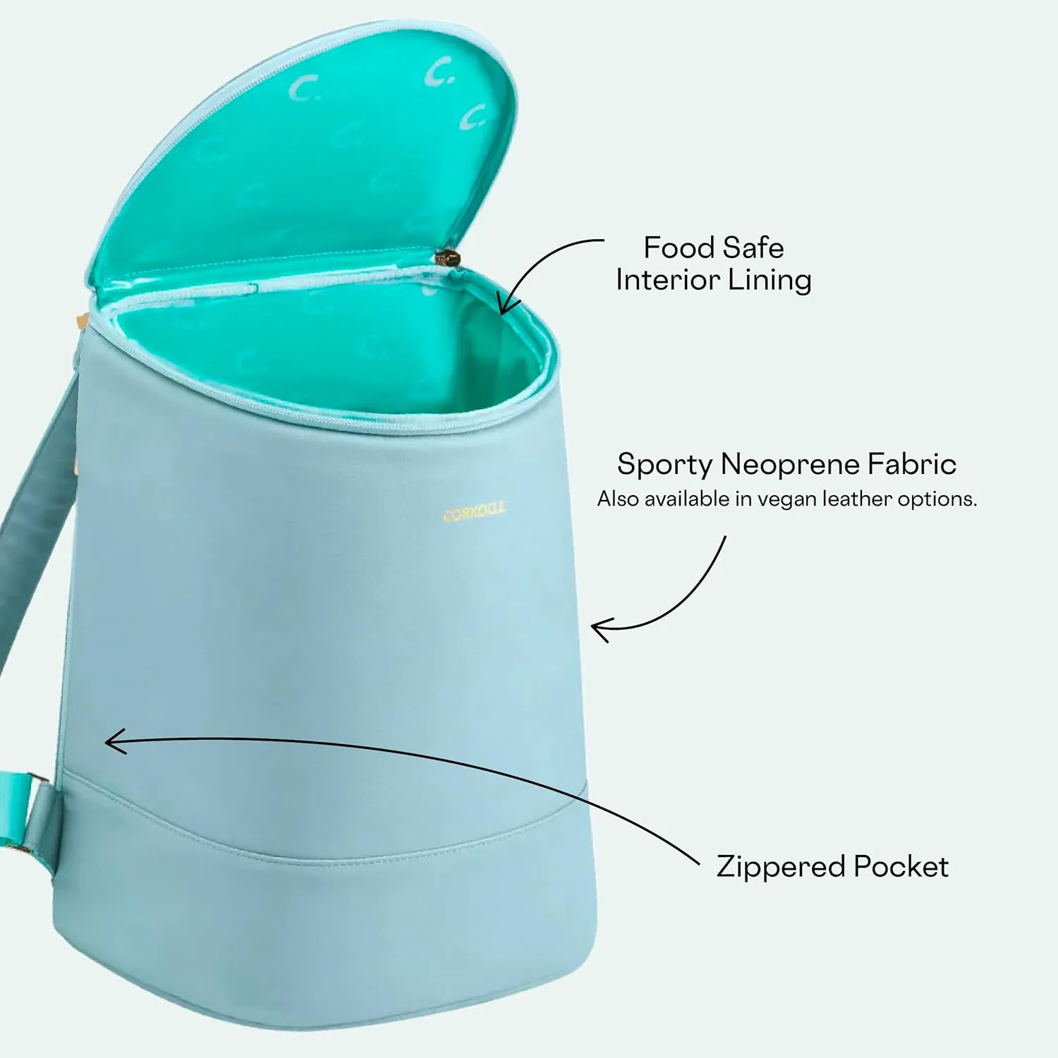Corkcicle EOLA Cooler Backpack, Waterproof and Leak Proof Insulated Bag, Perfect for Wine, Beer, and Ice Packs