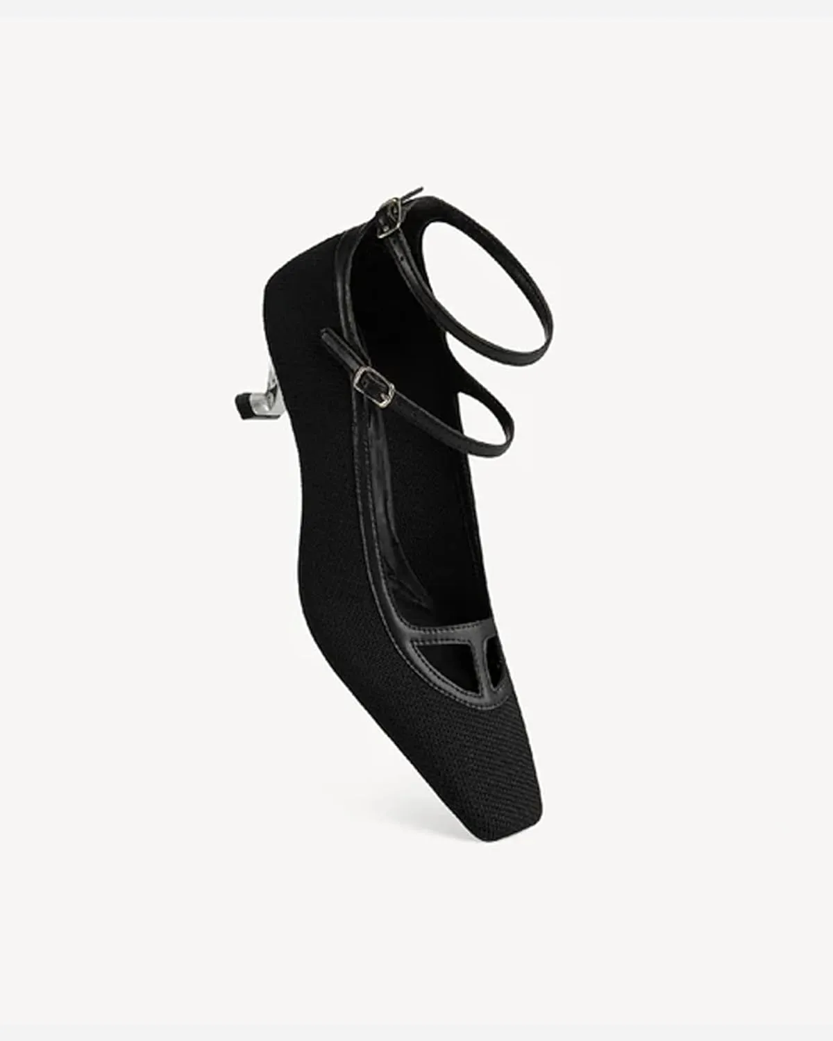 Cosy Women's Elegant Square Toe Strap Heeled Pumps
