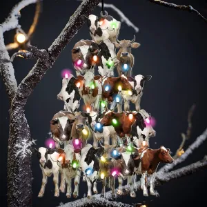 Cow lovely tree gift for cow lover gift for farmers ornament