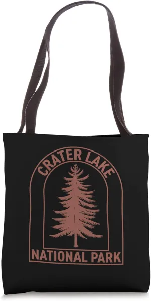 Crater Lake National Park Oregon Vintage Tree Tote Bag