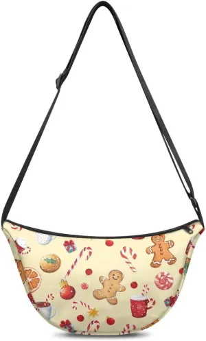 Crescent Moon Bag with Adjustable Shoulder Strap for Women Men Daily Use