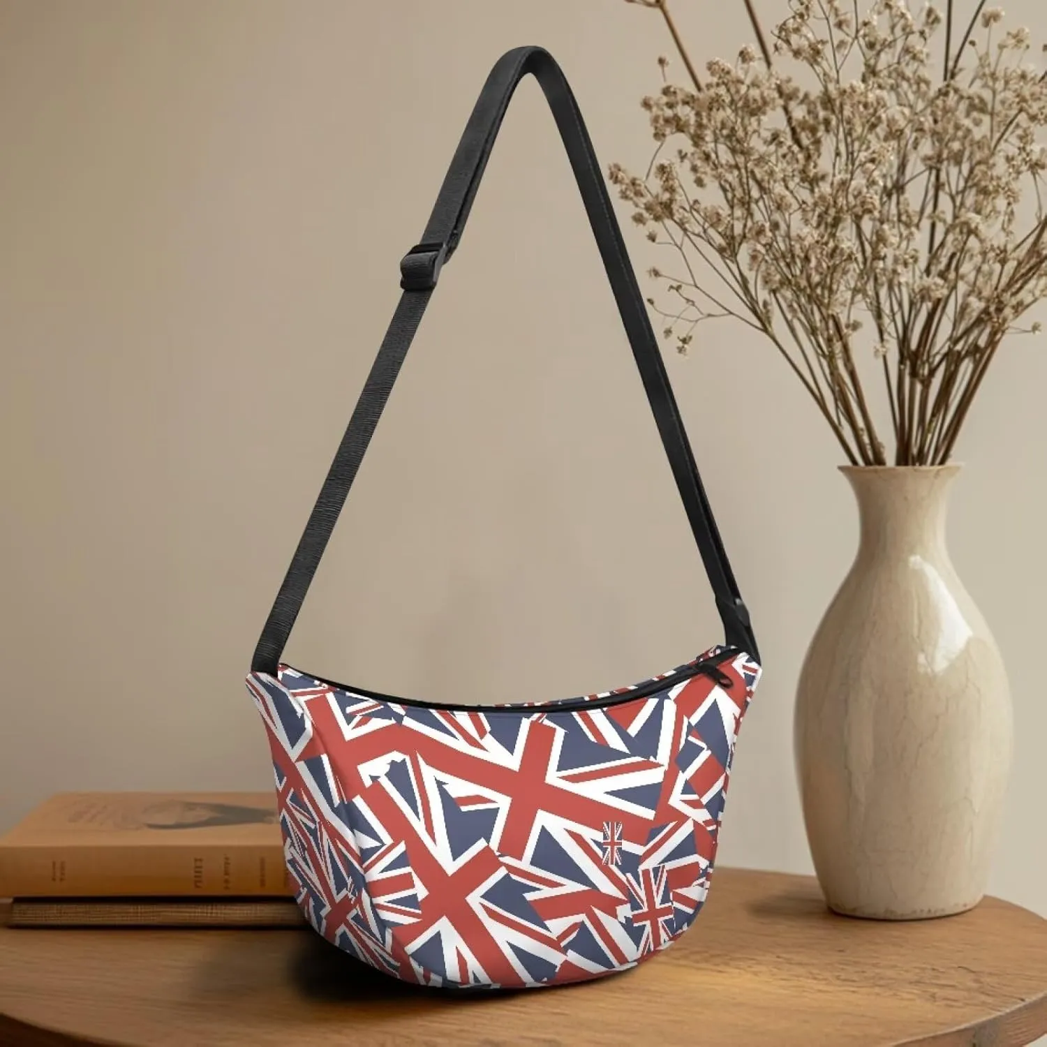 Crescent Moon Bag with Adjustable Shoulder Strap for Women Men Daily Use