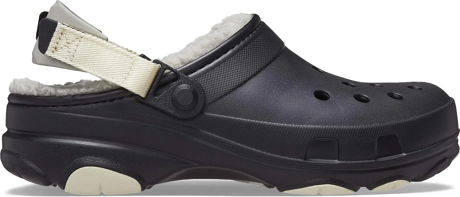 Crocs Unisex-Adult All Terrain Lined Clogs with Adjustable Heel Strap