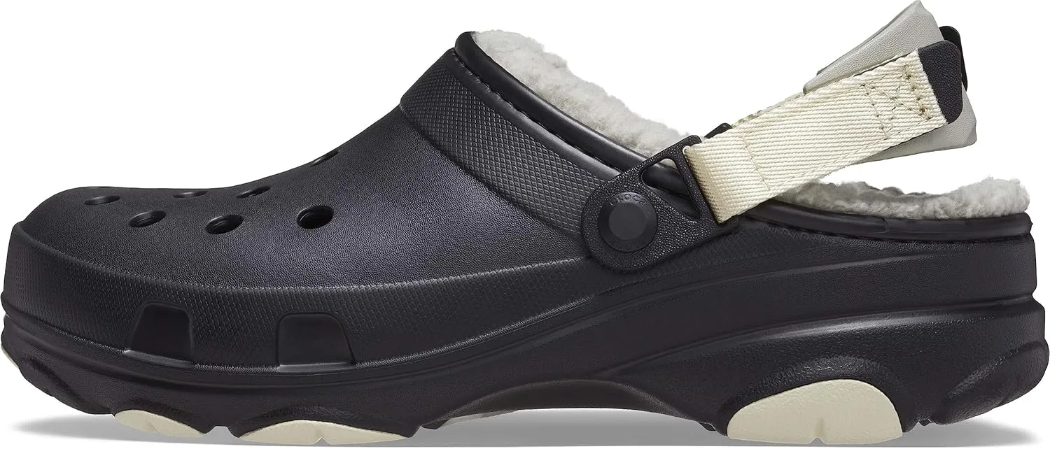 Crocs Unisex-Adult All Terrain Lined Clogs with Adjustable Heel Strap