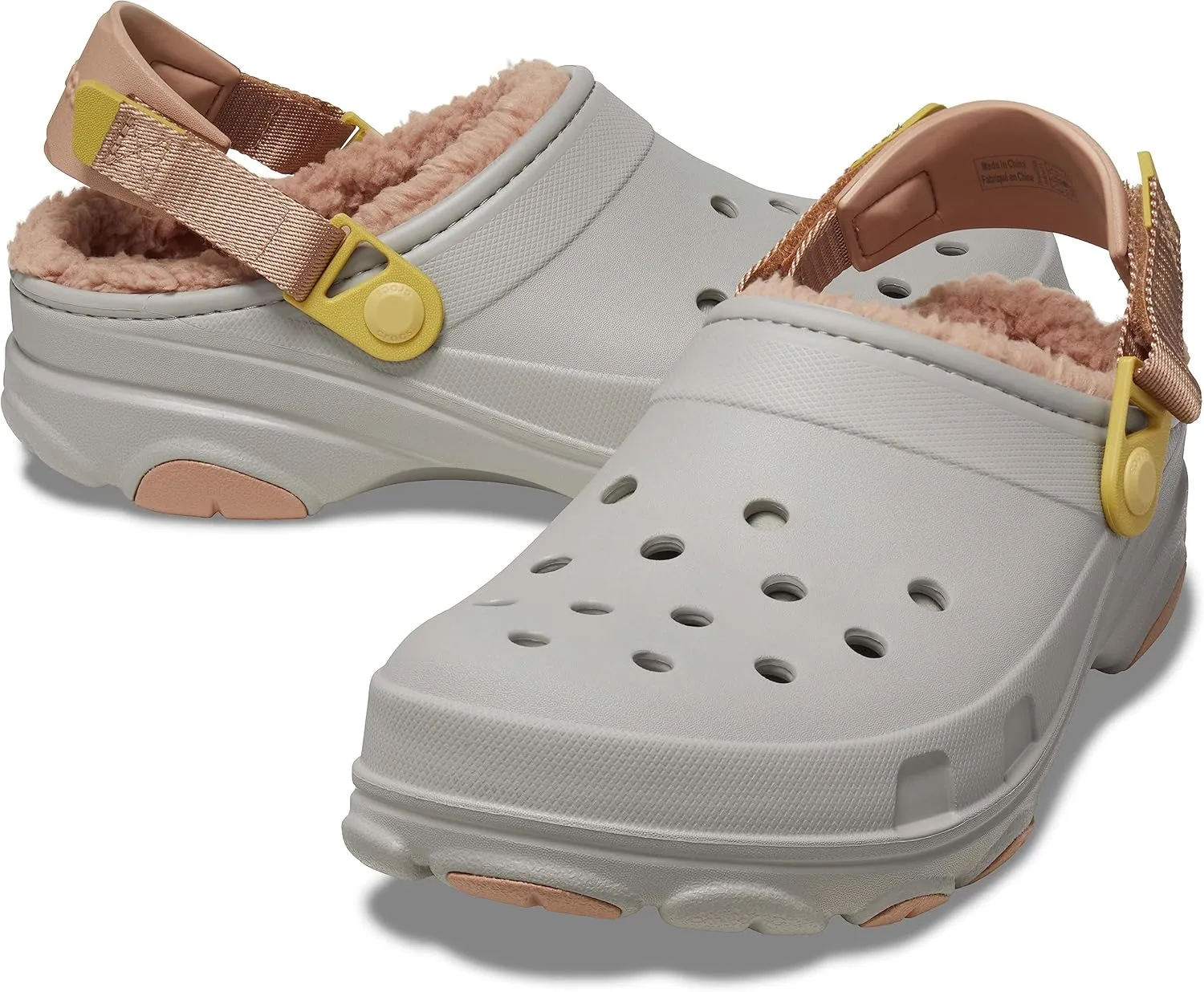 Crocs Unisex-Adult All Terrain Lined Clogs with Adjustable Heel Strap