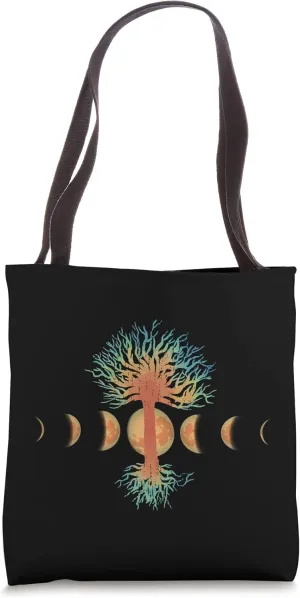 Custom Tree Design - Limited Edition Moon Phase Print Tote Bag