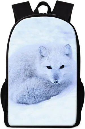 Cute Fox Backpack for Children Cool School Bag Pattern for Girls Boys Day Pack