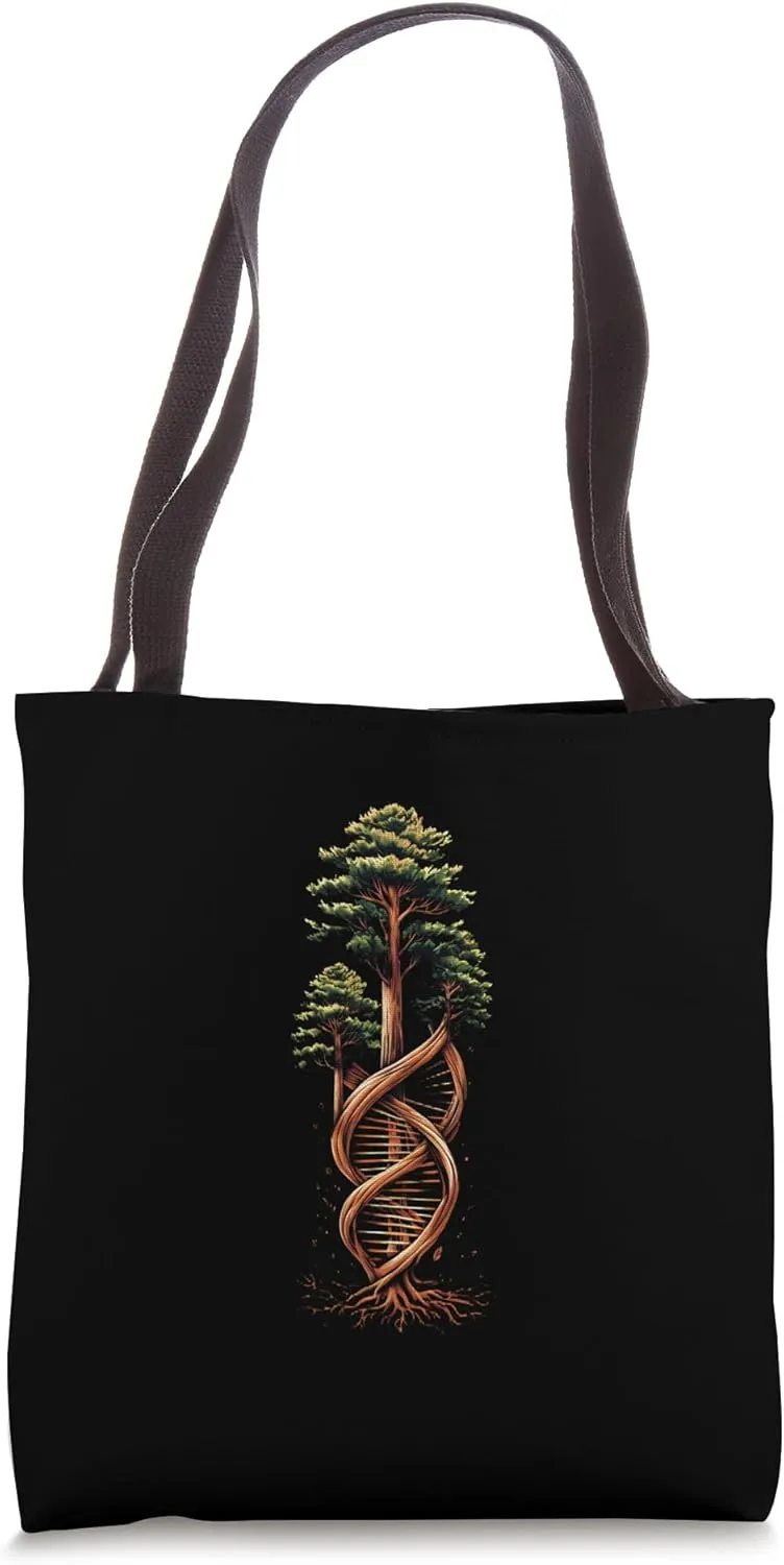 Cypress Tree DNA Nature Art Lover wildlife hiking outdoors Tote Bag