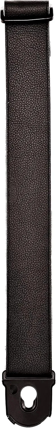 D'Addario Accessories Locking Leather Guitar Strap - Guitar Accessories - Electric Guitar Strap, Acoustic Guitar Strap, Acoustic Electric Guitar Strap & Bass Guitar Strap - Black