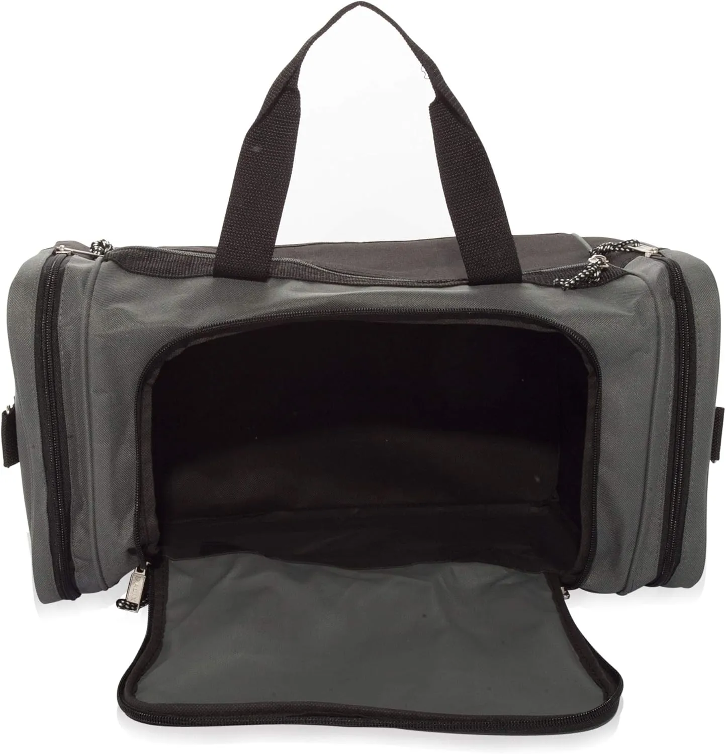 DALIX 21" Blank Sports Duffle Bag Gym Bag Travel Duffel with Adjustable Strap in Gray