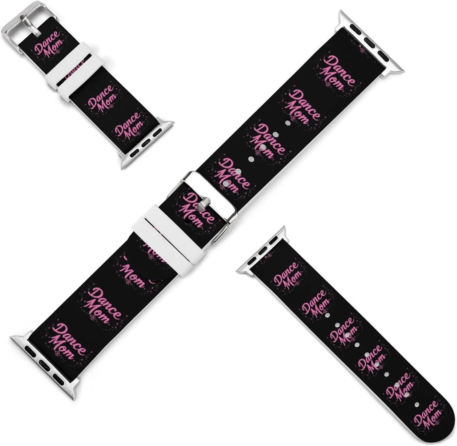 Dance Mom Adjustable Silicone Watchband Compatible with IWatch Classic Soft Sports Watch Strap for Men Women