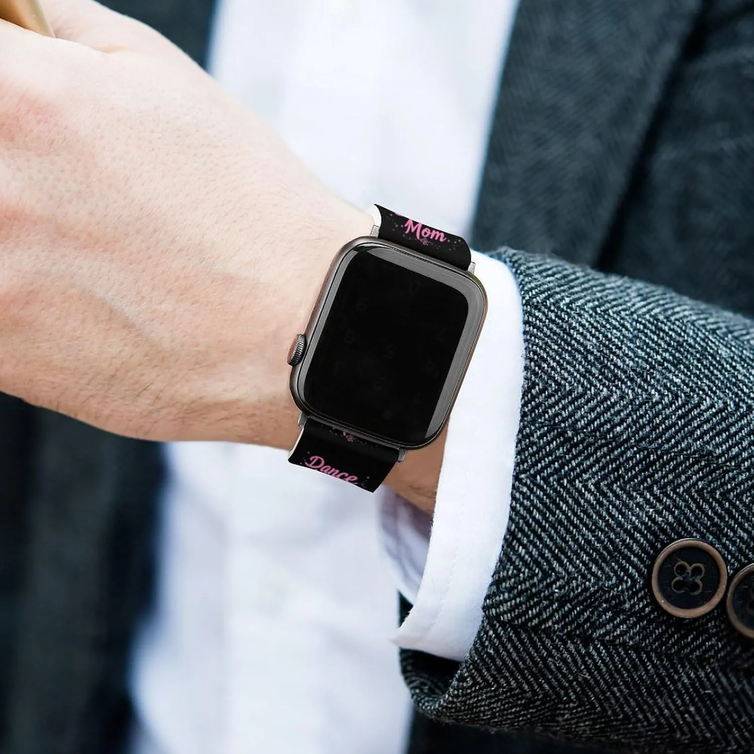 Dance Mom Adjustable Silicone Watchband Compatible with IWatch Classic Soft Sports Watch Strap for Men Women