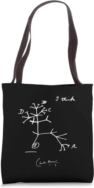Darwin Tree of Life I Think, Charles Darwin Tote Bag