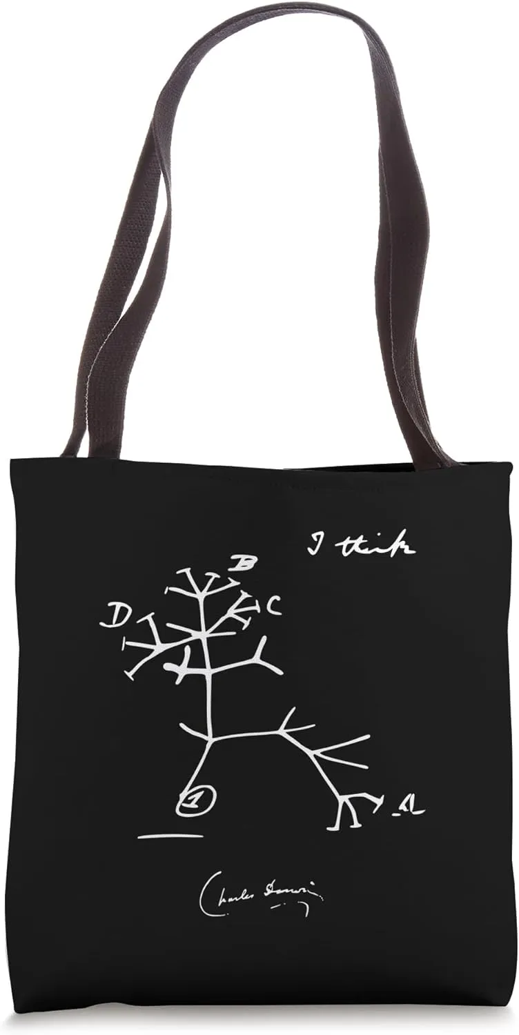 Darwin Tree of Life I Think, Charles Darwin Tote Bag