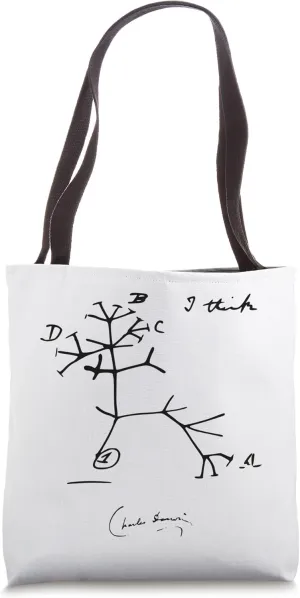 Darwin Tree of Life I Think, Charles Darwin Tote Bag