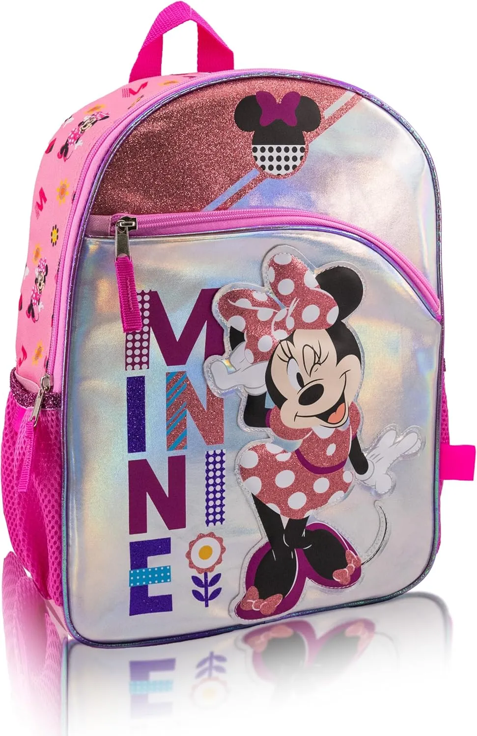 Disney Minnie Mouse Backpack for Girls, Boys, Unisex | Cute Minnie Mouse Bag 14" Minnie Mouse Mini Backpack for Toddlers | Disney Minnie Mouse Pink Backpack for School
