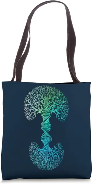 DNA Tree Of Life Science of Genetics Earth Day Genealogy Tote Bag