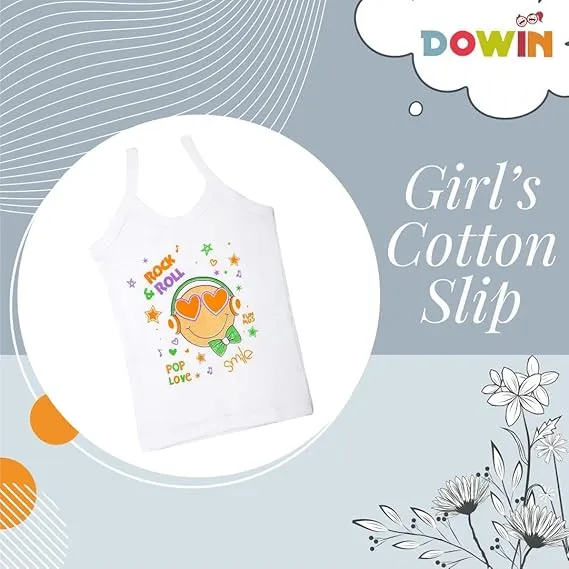Dowin Girl's Cotton Slip (Pack of 6)