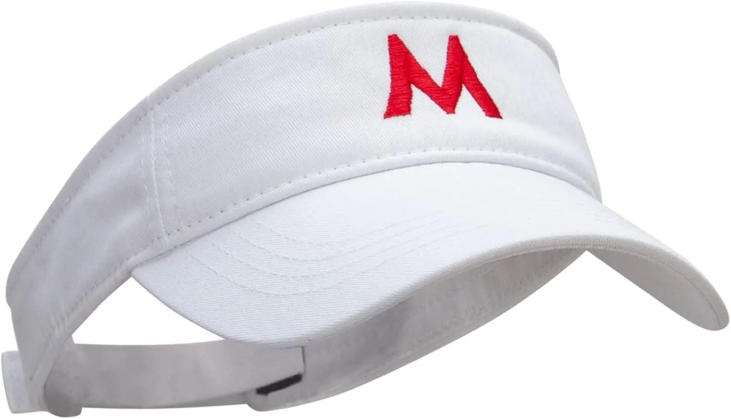 e4Hats.com Mario World Logo Embroidered Brushed Sports Visor