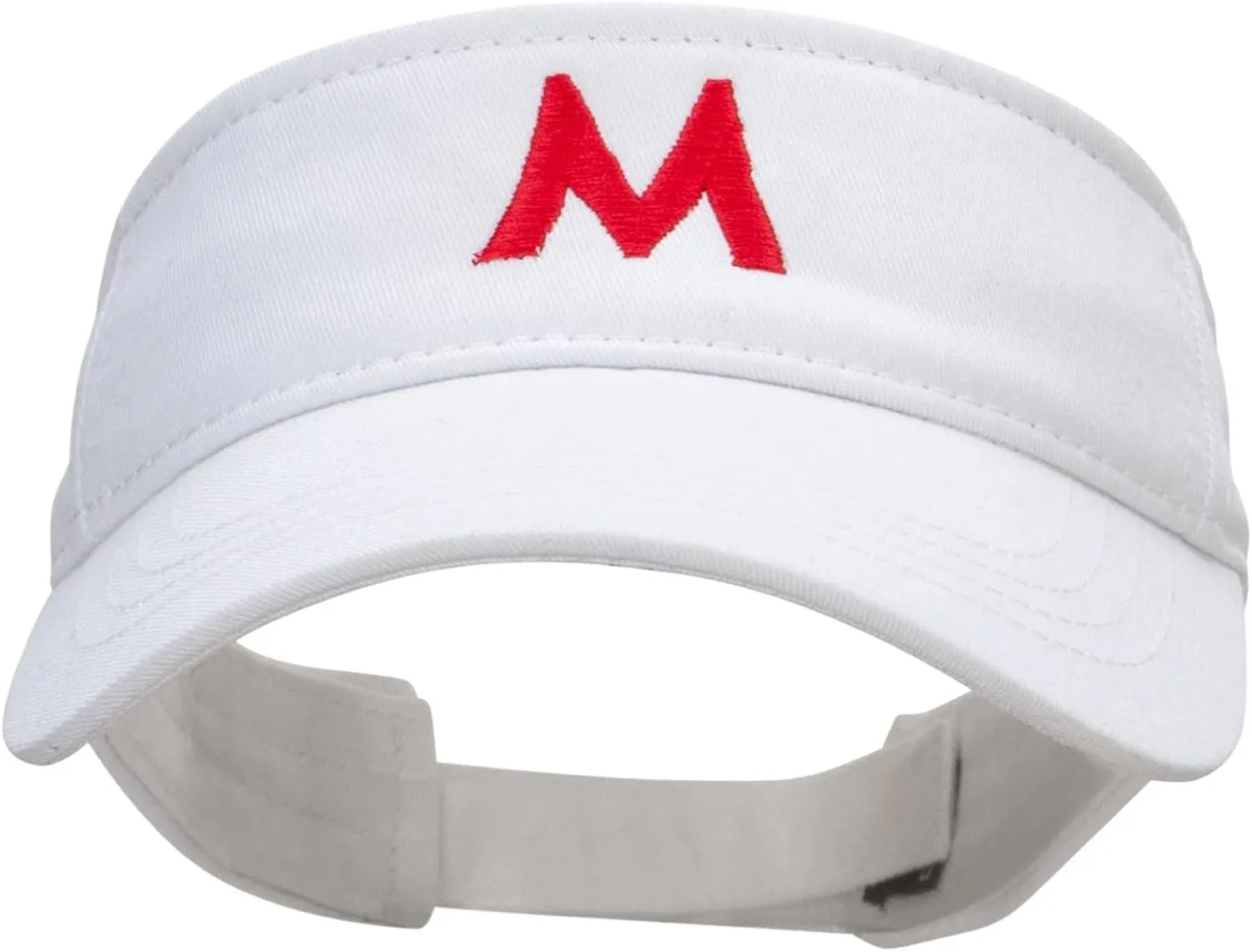 e4Hats.com Mario World Logo Embroidered Brushed Sports Visor