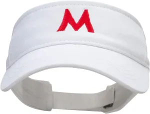 e4Hats.com Mario World Logo Embroidered Brushed Sports Visor