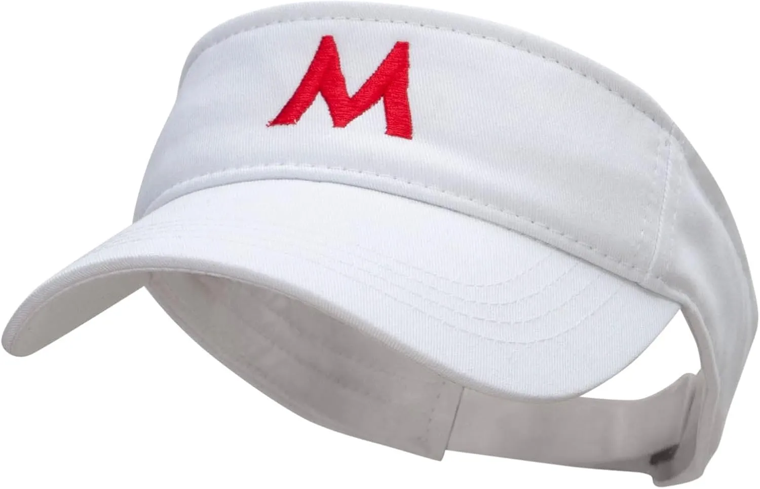 e4Hats.com Mario World Logo Embroidered Brushed Sports Visor