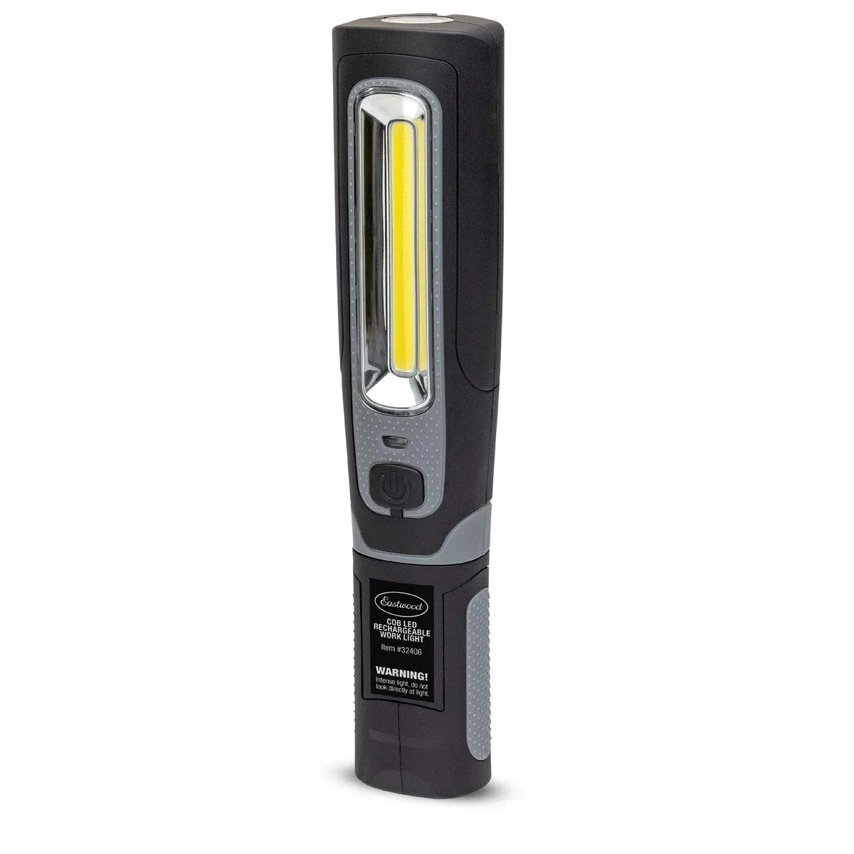 Eastwood 3W COB LED 300 Lumens Rechargeable Work Light with AC/DC Charges 3.7V/2200MAH Li-Ion 18650 UL Battery