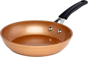 Ecolution Titanium Ceramic Easy Clean Endure Nonstick Silicone Stay Cool Handle, 8-Inch Fry Pan, Copper