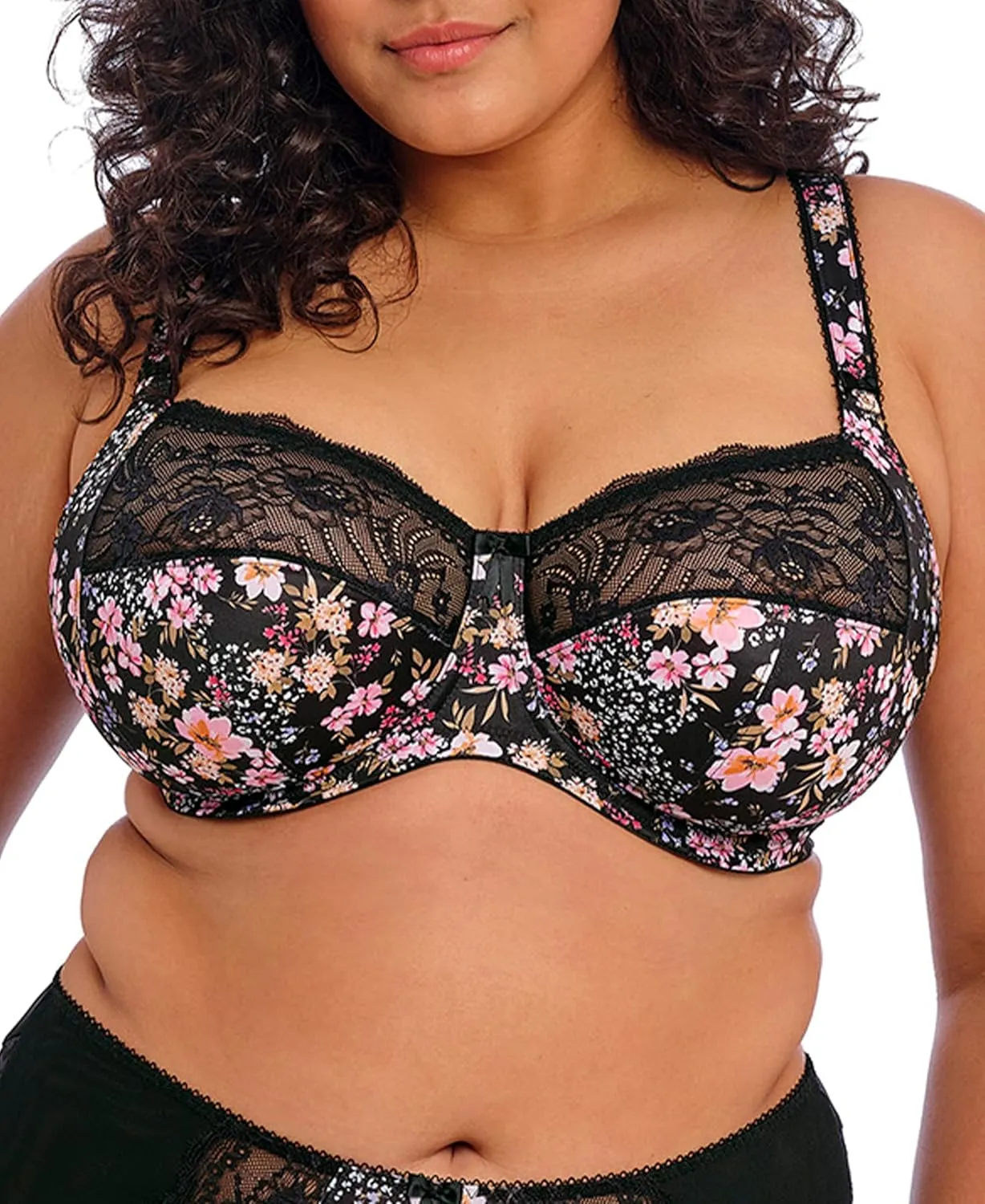 Elomi Women's Morgan Underwire Plus Size Bra with Adjustable Strap, Summer Garden, 42G
