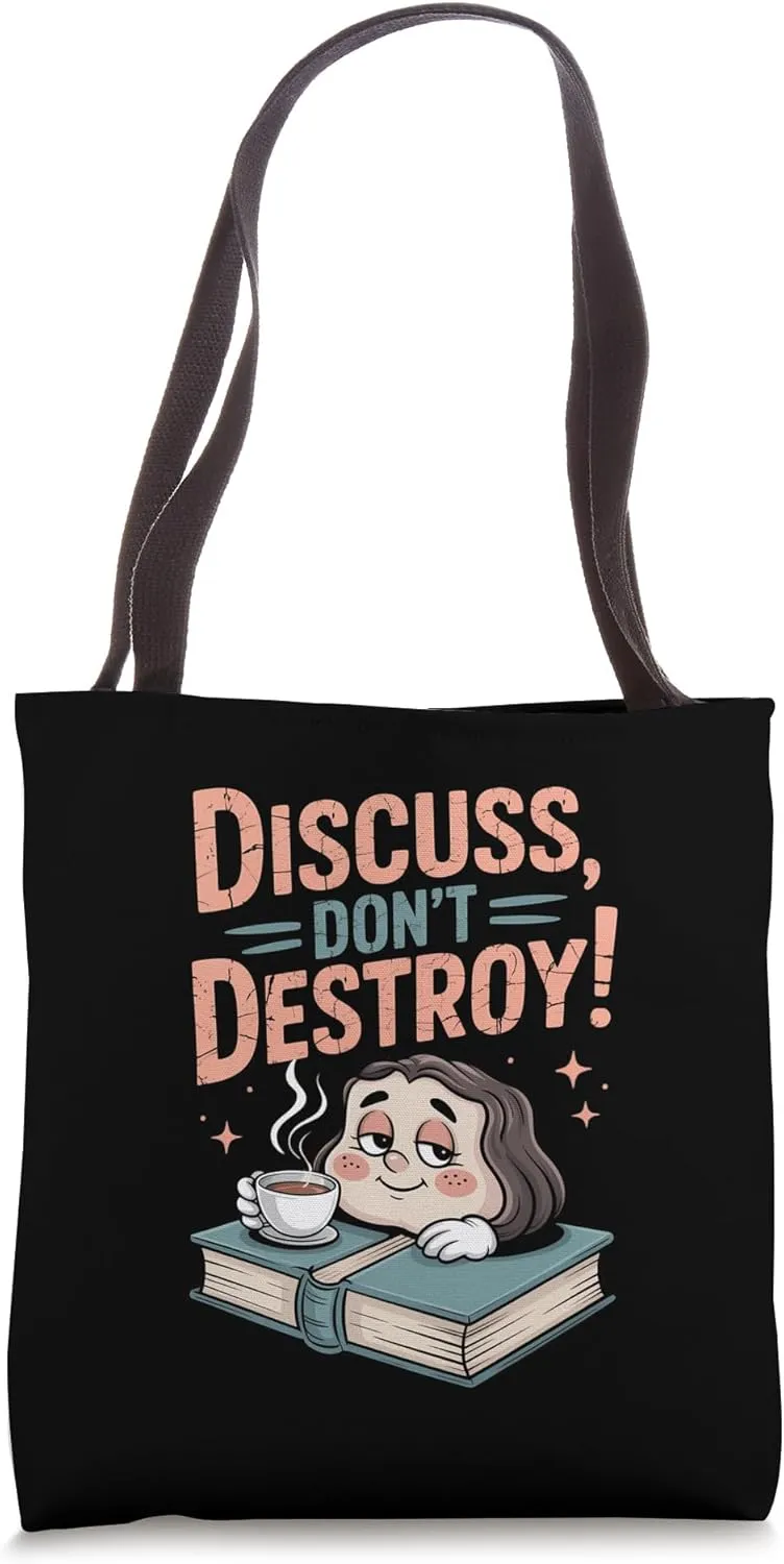 Empowering Book Discussion Quote Tote Bag