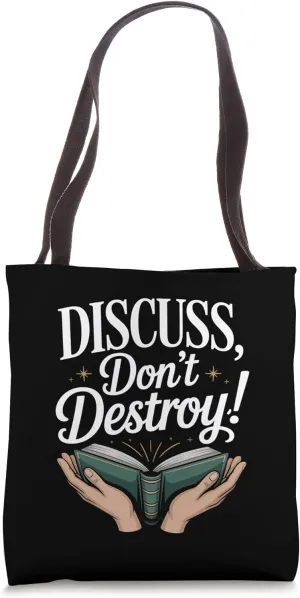 Empowering Book Discussion Quote Tote Bag