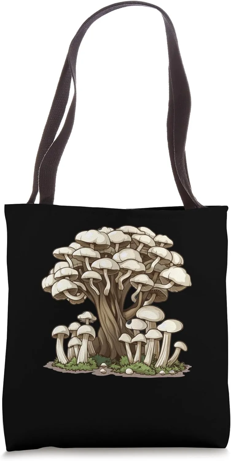 Enoki Mushrooms Under A Tree Tote Bag