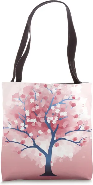 Ephemeral Essence Pastel Cherry Blossom Dreamscape Tote Bag