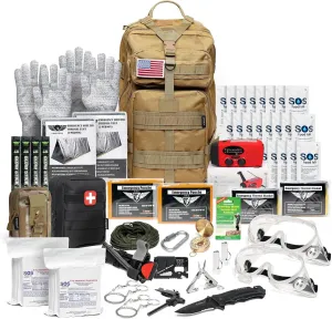 EVERLIT Complete 72 Hours Earthquake Bug Out Bag Emergency Survival Kit for Family. Be Prepared for Hurricanes, Floods, Tsunami, Other Disasters