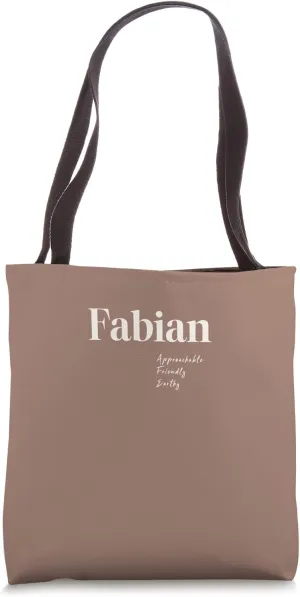 Fabian - Approachable, Friendly and Earthy Tote Bag
