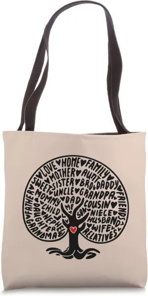 Family Lineage Tree Lineage Tribe Graphic Tote Bag