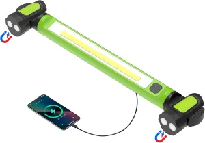 Fathers Day Tool Gifts for Men, Mechanic Work Light, 3000LM Magnetic Work Light, 5200mAh Rechargeable LED Work Light, Cordless Underhood Work Lights with Hooks for Workshop Emergency