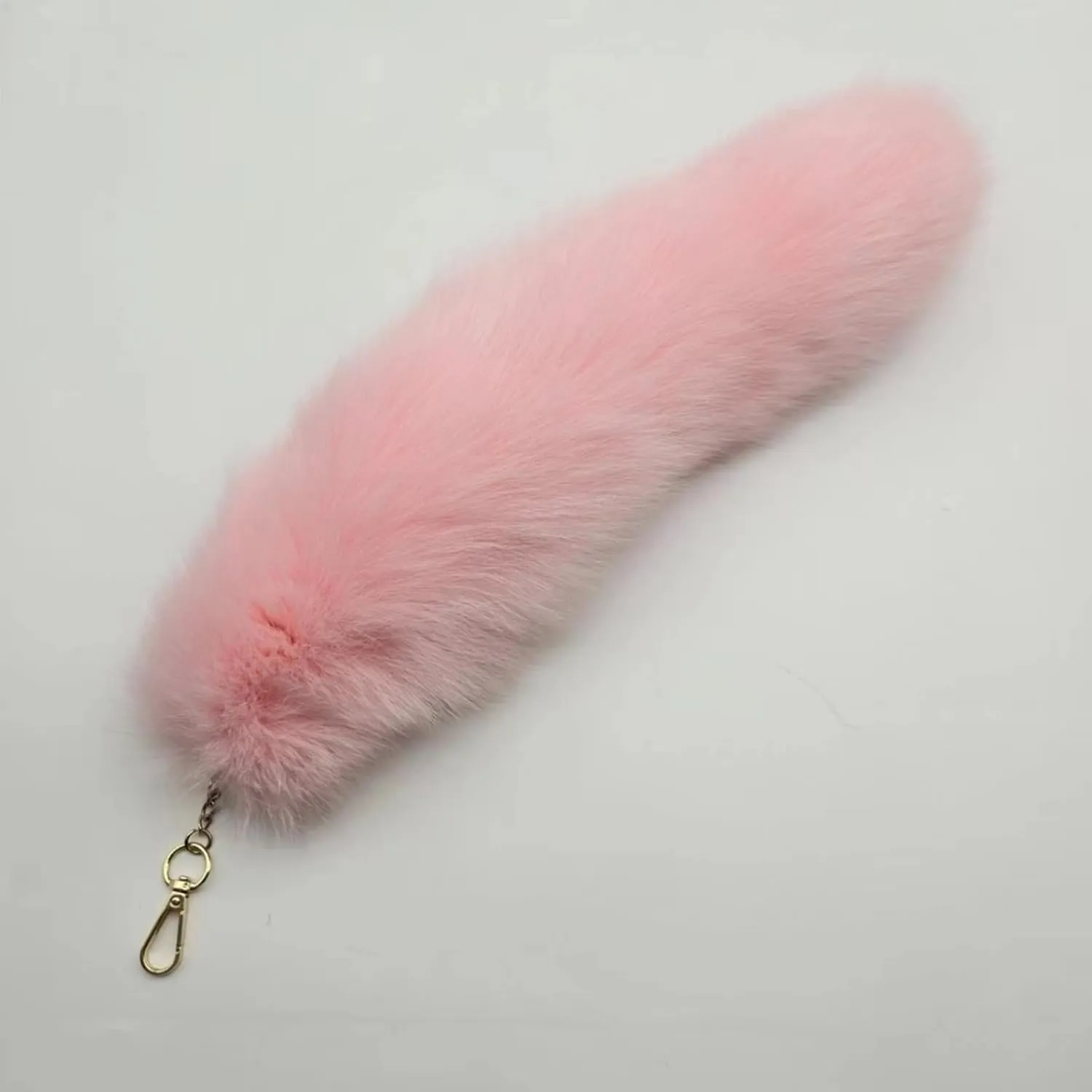 Faux Fur Fox Tail KeyChain for Women Therian Costume Cosplay Handbag Fashion Charm Wolf Tail Keychain Gift for Party
