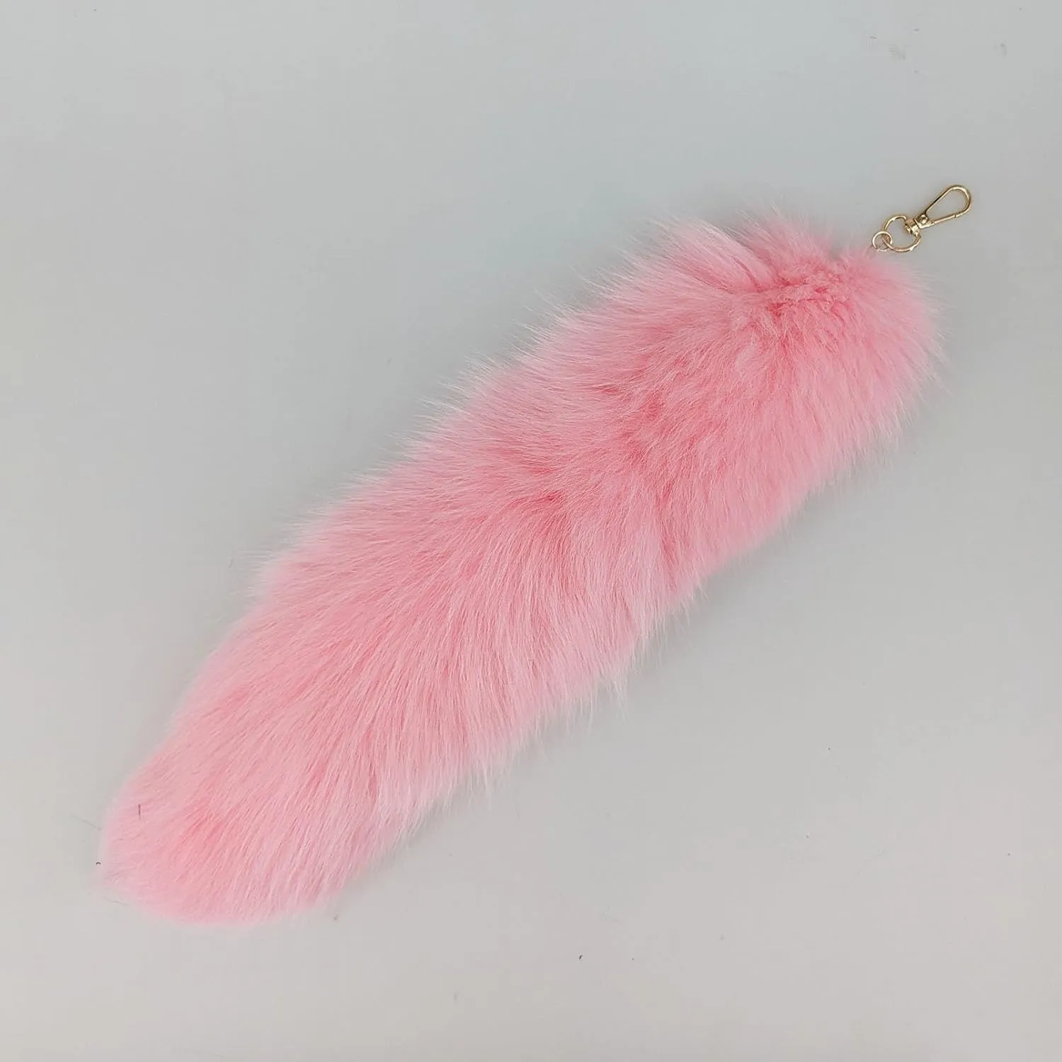 Faux Fur Fox Tail KeyChain for Women Therian Costume Cosplay Handbag Fashion Charm Wolf Tail Keychain Gift for Party
